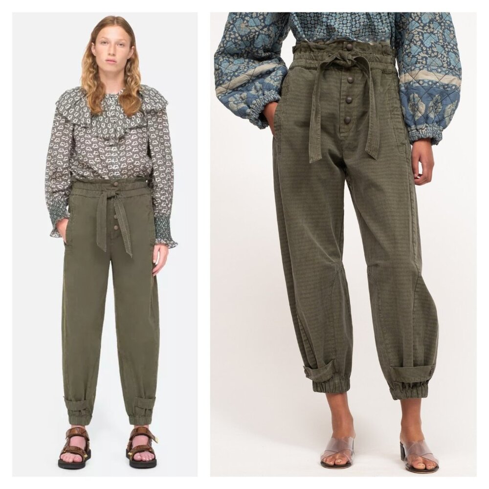 Sea New York Olive Green Cropped Pants - Picture 15 of 15